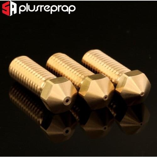 V6 Volcano Nozzle All Metal 3D Printers Patrs Brass Lengthen Extruder Component 1.75mm Filament Upgrade E3D Hotend Kit