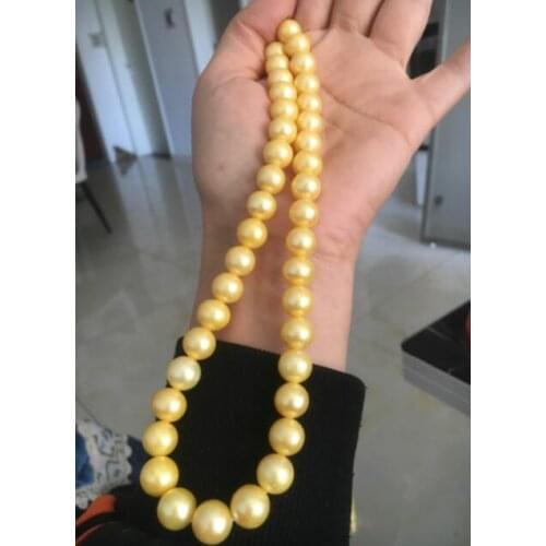 Hot sale Free Shipping>>>>>stunning big 20mm baroque white keshi reborn freshwater pearl necklace