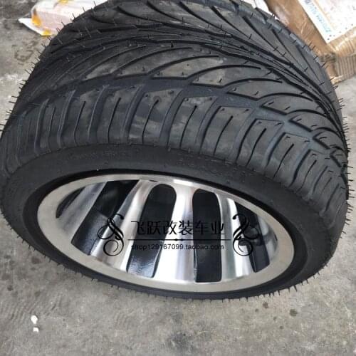 Go Kart Four Wheel ATV 235 / 30-10 Inch Flat Tire 10 Inch Highway Aluminum Hub Assembly