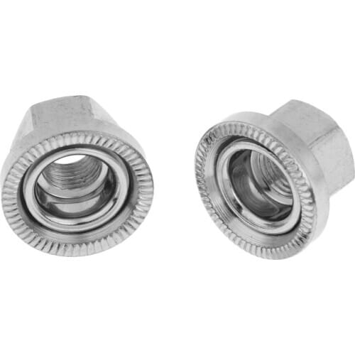 4pcs 9mm Stainless Steel Bike Rear Wheel Axle Hub Flange Nut