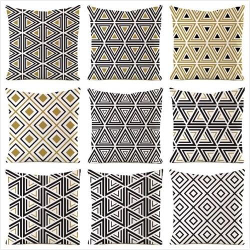 45cm*45cm Square Texture Inimitated Silk Fabric Throw Pillow Covers Couch Cushion Cover Home Decorative Pillows