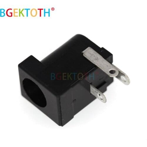 5/10Pcs PCB Mount 5.5 x 2.1 mm Female DC Power Black Jack Plug Socket Connector