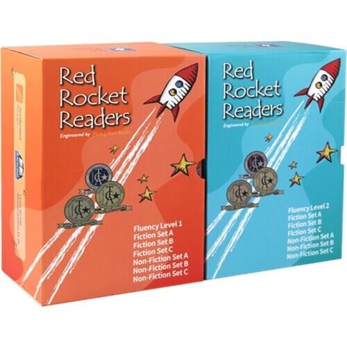 96 books box set Red Rocket Readers fluency level 1+2 Graded Reading book 6-12 Years Children English Enlightenment Picture book