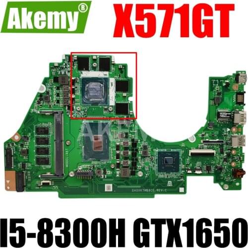 Akemy For ASUS VivoBook X571GT X571GD K571GD VX60GT Laotop Mainboard X571GT Motherboard I5-8300H CPU 8GB RAM GTX 1650/V4G