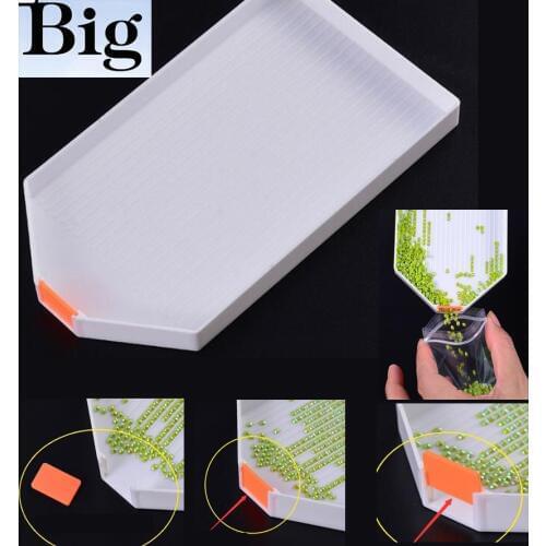 Wholesale 3D DIY Diamond Painting Diamond Embroidery Accessories Large Capacity Big Drill Plate Plastic Tray Big Kits