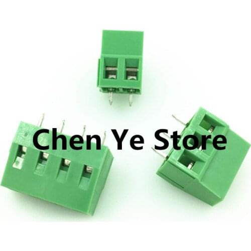 Free Shipping100PCS KF128-5.0-2P KF128-5.0-3P 5.0MM Pitch PCB Screw Terminal Block Splice Terminal KF128 5.0MM 2P 3P green