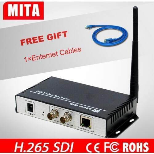 Wireless Wifi HD SDI encoder H265 wifi encoding | RTMP encoder for wedding webcast News live stream on Ustream Twitc