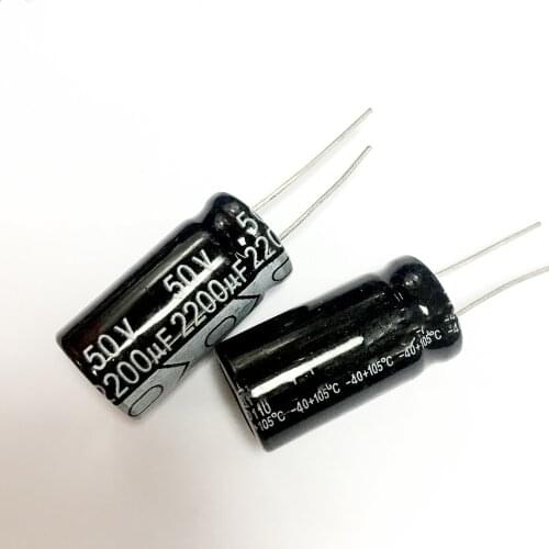 Free Shipping 50V2200UF Electrolytic capacitor 2200UF 50V 16*25mm 100pcs/lot