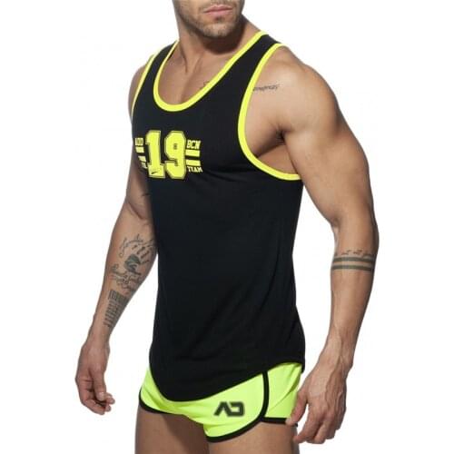 Fitness Running Shirt Fashion Quickly Dry Sleeveless Sportswear Breathable 2020 Sport Clothing Mens Printing Vest Top