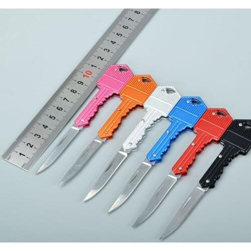 Outdoor Mini Key Knife Utility Pocket Portable Tool Paper Wood Cutter Letter Opener School Office Supply Stationery Keychain
