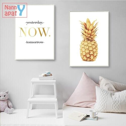 Pineapple Minimalist Nordic Posters And Prints Wall Art Canvas Painting Modern Picture Home Office Living Room Decoration