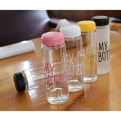 500ml Plastic Fashion Print L Water Bottle Protection Bag Transparent Or Matte Sport Korean Style Heat And Leak Proof