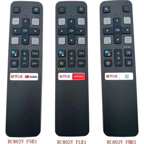 New Voice For TCL Remote Control RC802V FNR1 FMR1 FLR1 with Netflix and YouTube 40S6800 49S6500 55EP680