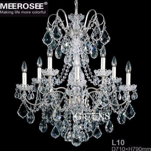 Luxury Crystal Chandelier Living Room Lamp lustres de cristal indoor Lights Crystal Pendants For Chandeliers Free shipping