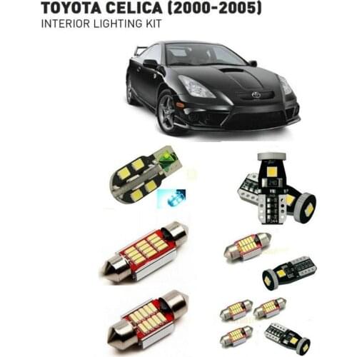 Led interior lights For Toyota celica 2000-2005 6pc Led Lights For Cars lighting kit automotive bulbs Canbus