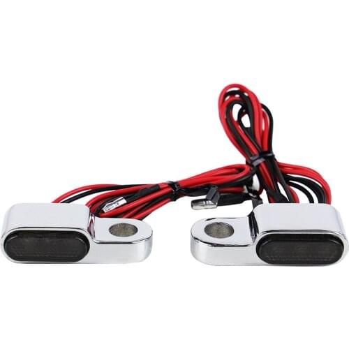 Motorcycle LED Turn Signal Light Handlebar Amber Blinker Signal Lamp for General Motorcycle Bike (Notice:the hole size)