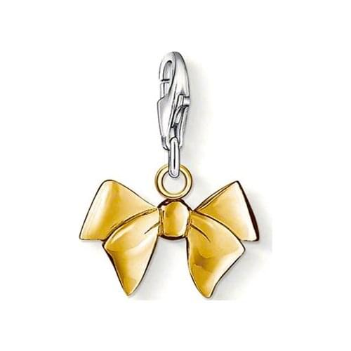 ThomasPT1363 Pendant Bow Knot Charm Euro-American style Good Jewelry In Ts925 925 Sterling silver Fit Bag Bracelet