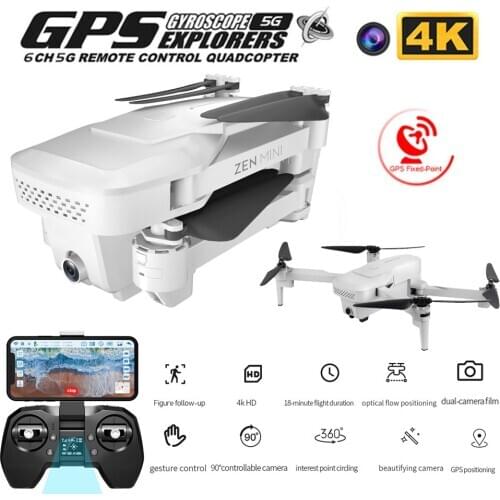Visuo XS818 Zen Mini GPS Drone with 5G Wifi FPV 4K HD Dual Camera Optical-Flow profession RC Quadcopter ESC camera Foldable UAV