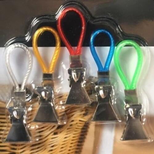 5PCS Tea Towel Hanging Clips Clip On Hooks Loops Hand Towel Hangers Hanging Clothes Pegs Home Kitchen Bathroom Organizer