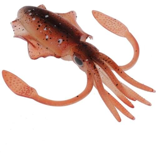 1x Artificial Lifelike Soft Plastic Squid Skirt Bait Octopus Trolling 15.3cm