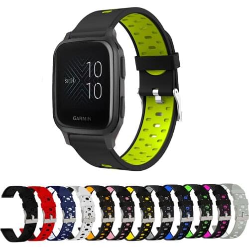 20mm Silicone Easy Fit Strap For Garmin Venu SQ Replacement Watchband For Garmin Vivoactive 3/Forerunner 245 Music Bracelet