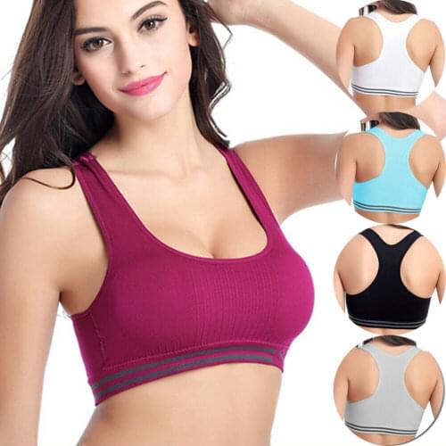 Seamless Fitness Yoga Women Sports Bras High Impact Non Wired Plus Size Large Cup Female Push Up Sports Bra Crop Tops