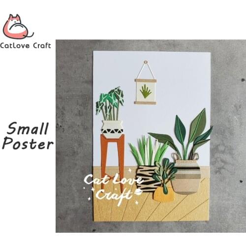 Catlove Small Poster Metal Cutting Dies Scrapbooking Mold Stencil Die Cuts Card Making DIY Craft Embossing New Dies For 2020