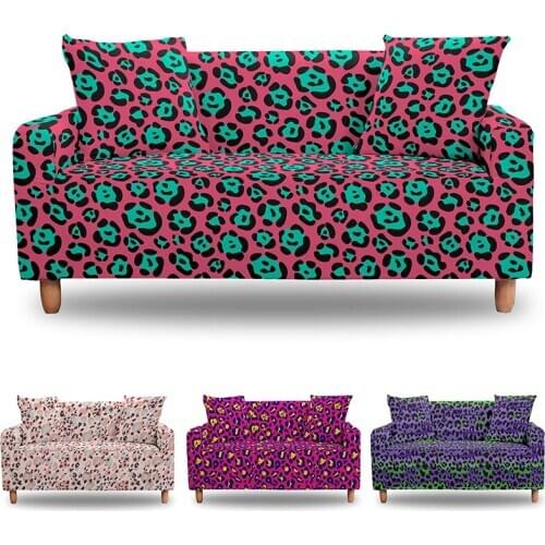 1/2/3/4 Seaters 3D Leopard Sofa Slipcovers Spandex Elastic Couch Covers Living Room Decor