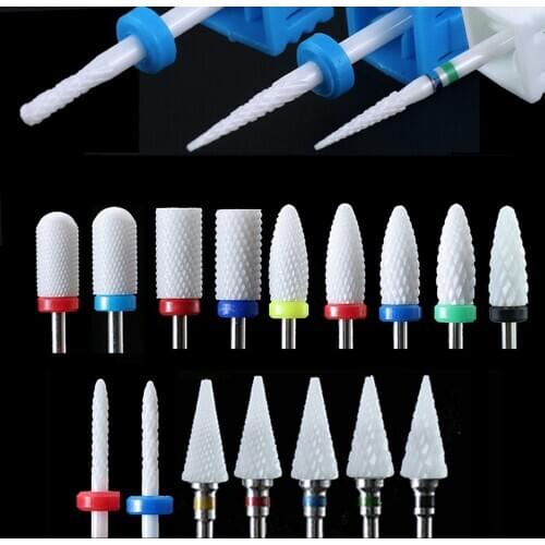 1pc Manicure Drill Bits Electric Milling Cutters Flame Corn Files Nail Drill Bit for Pedicure Machine Gel Polish Tool Accessory