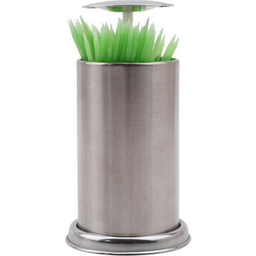 Hot Sale Stainless Steel Toothpick Holders Hotel Restaurant Home Table Decorations Automatic Toothpick Holders