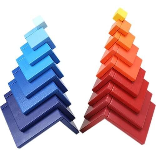 Classic Square Variety Creative Assembling Puzzle Building Blocks Stacked Blocks Children Toys Variety Building Block