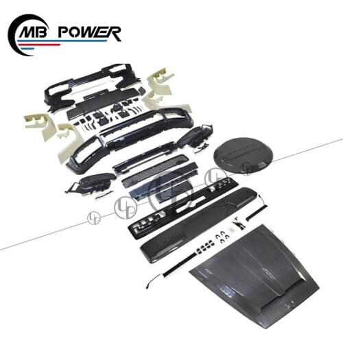 G CLASS W464 G63 B Style Body Kits for w463A w464 G63 with Carbon Finber Hood Roof Spoiler Rear Spoiler and Wheel Cover