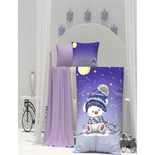 Organic%100Cotton BearBaby Bedding Set Quilt Cover Duvet Cover Bed Linen Bed Sheet Pillowcase Crib Newborns Soft Unisex Cartoon