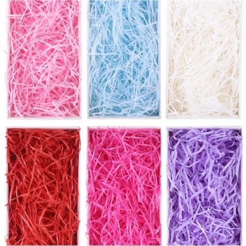 100g Crinkle Paper Colorful Shredded Crinkle Paper Eco-friendly Fadeless Paper Crinkle Cut Paper Shred Filler for Christams