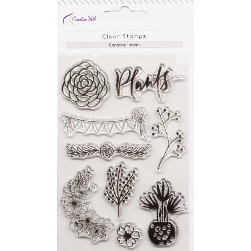 CRZCrafter Clear Stamps Seal Transparent Silicone Valentines Reusable DIY Crafts Scrapbooking Cardmaking Journaling Decorations