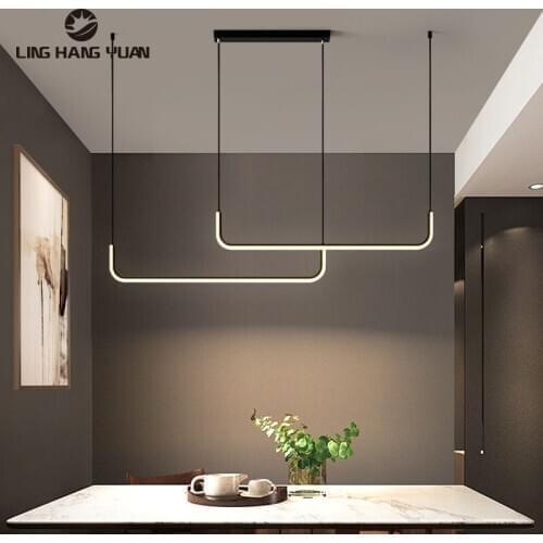 Led Chandelier Lustre Black&Gold Modern Home Chandelier Lighting for Kitchen Dining orom Hanging Lamp Living room 150cm 120cm
