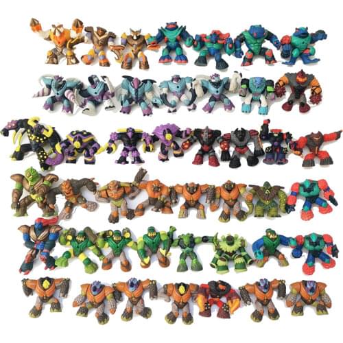 20/15pcs all different Original Gormiti toy Figure Monster Soldiers Model Super Hero Element Warrior Knight Collection gift kid