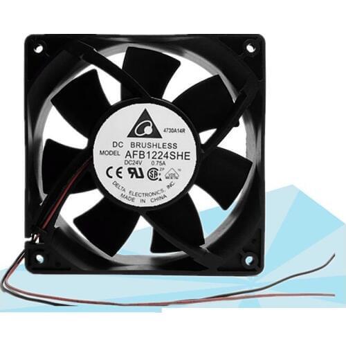 New original AFB1224SHE 12038 24V 0.75A large air flow fan fan axial fan