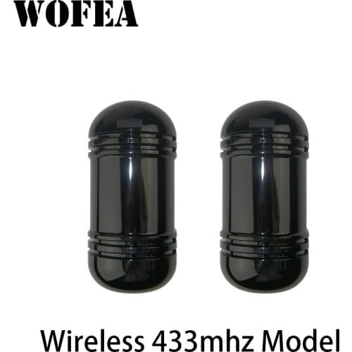 Outdoor Wireless photoelectric beams sensor ,two beams, 100m,315MHZ/433MZ for GSM alarm system