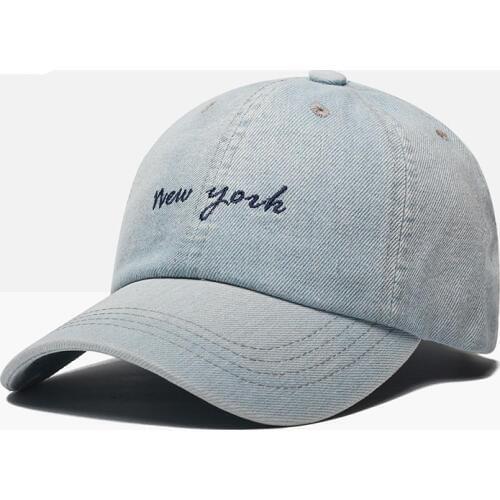PANJOINER 2018 Outdoor baseball cap denim embroidered cap W020