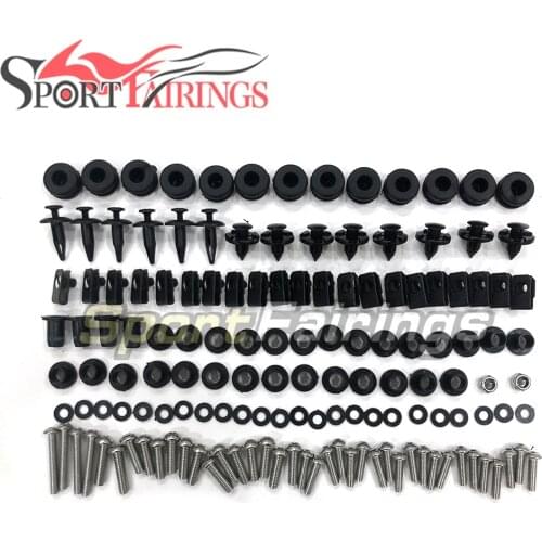Top Full Fasteners Kit Fit for Yamaha 2003 2004 2005 YZF-600 R6 Motor Bike Stainless Steel Screws Set Bolt Kit Accessories Set