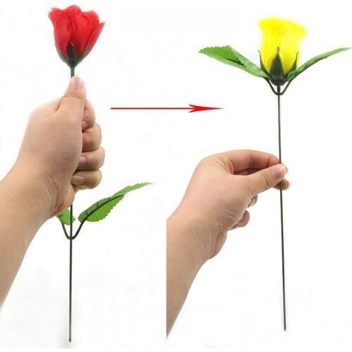 Discoloration Roses (Red Change Yellow) Rose Magic Tricks Change Valentine 'S Day Color Roses Flower Magic Trick Fun Toys