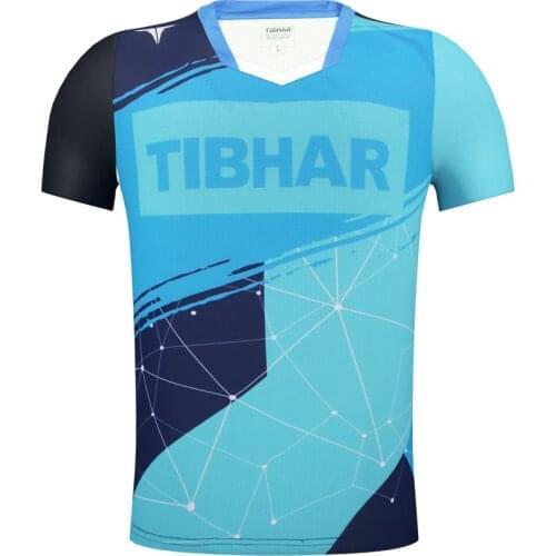 Original tibhar short sleeve table tennis sport jersey sports clothing sportswear men female Sports top2020--3