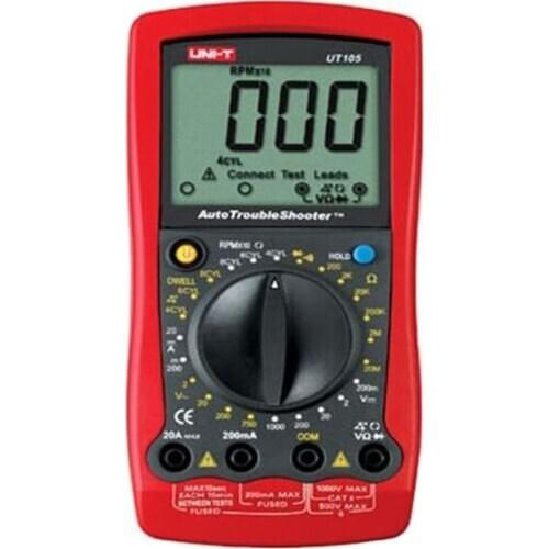 UNI-T UT105 Handheld Automotive Multi-Purpose Meters & Auto Range Digital Multimeter AC/DC Voltmeter Tester