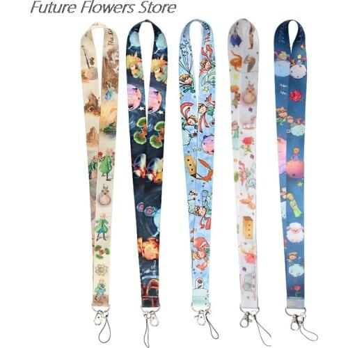 Universal Little Prince Cartoon Keychain Neck strap Lanyards Cell Phone DIY Hanging Rope ID Card Tag Lanyard Gift