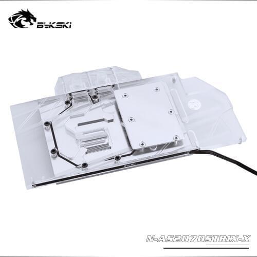 Bykski Water Block use for ASUS ROG STRIX-RTX2070-O8G / STRIX-RTX2060-O6G GAMING / Full Cover Copper Radiator Block/RGB Light