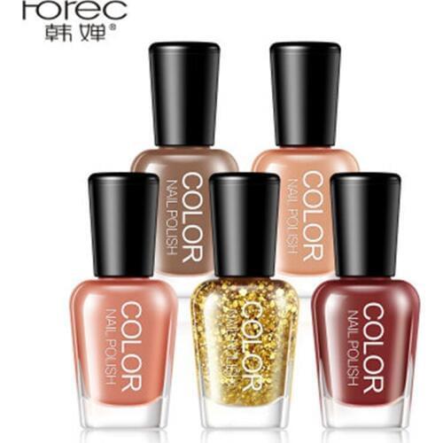 Horec 5mlX5pcs High technology & High quality Colorful And Watery Peelable Nail Polish Set Varnish Soak Off Nail Gel Nail Art