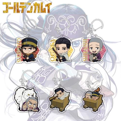 Anime Golden Kamuy Acrylic Key Chain Backpack Accessories Fans Gifts Collection