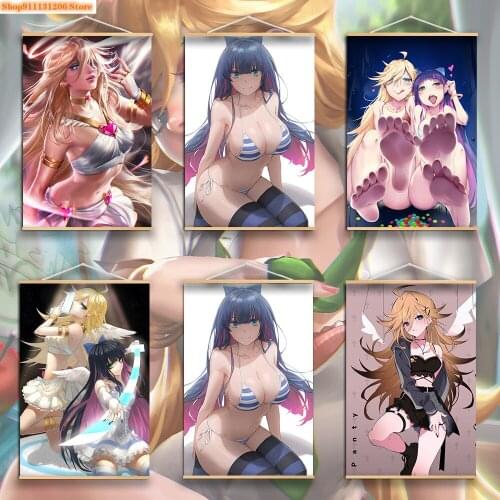 Diamond Embroidery Anime Diamond Painting Panty and Stocking with Garterbelt Full Round Mosaic Home Decor Cross Stitch Kits