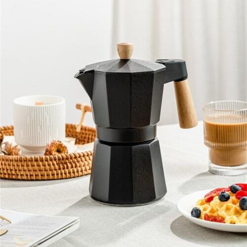 Aluminum Moka Pot Household Italian Espresso Aluminum Coffee Pot Italian Small Coffee Maker Hand Brewing Appliance